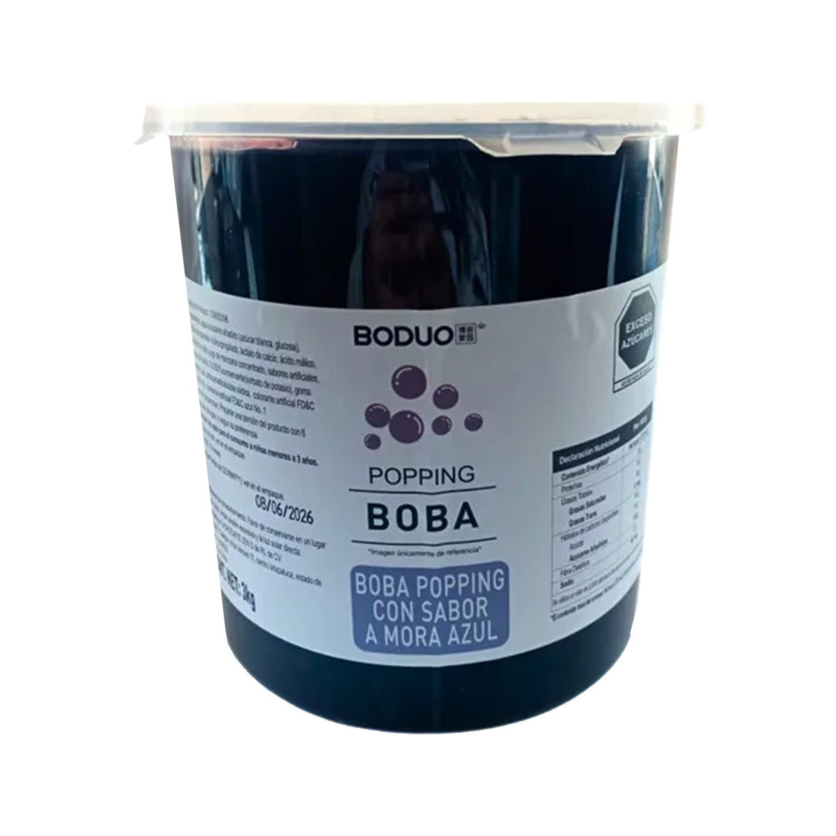Perlas Explosivas Sabor Mora Azul Boduo