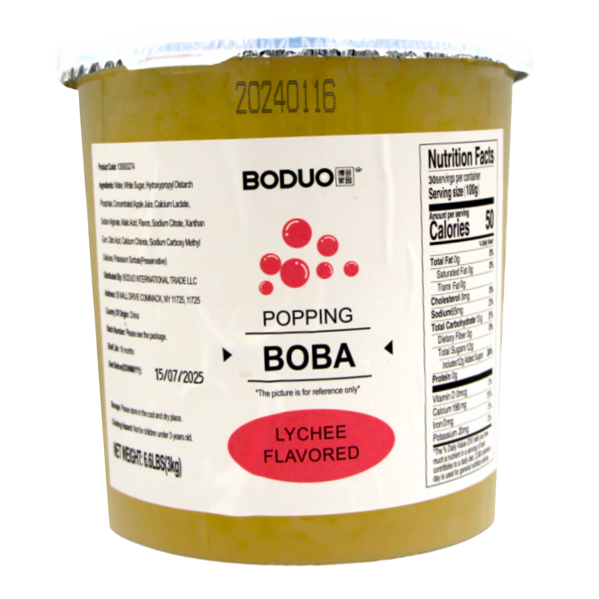 PERLAS EXPLOSIVAS SABOR LIYHEE BODUO