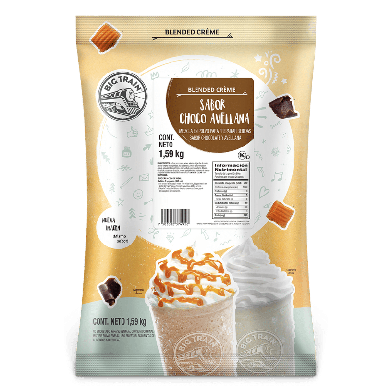 Polvo Big Train Choco-Avellana