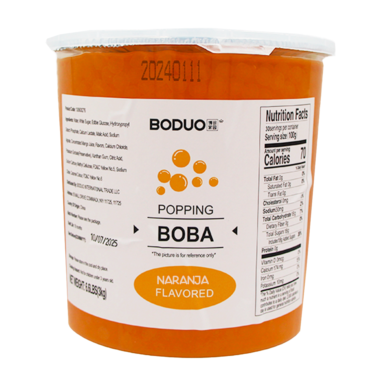 PERLAS NARANJA 3K BODUO