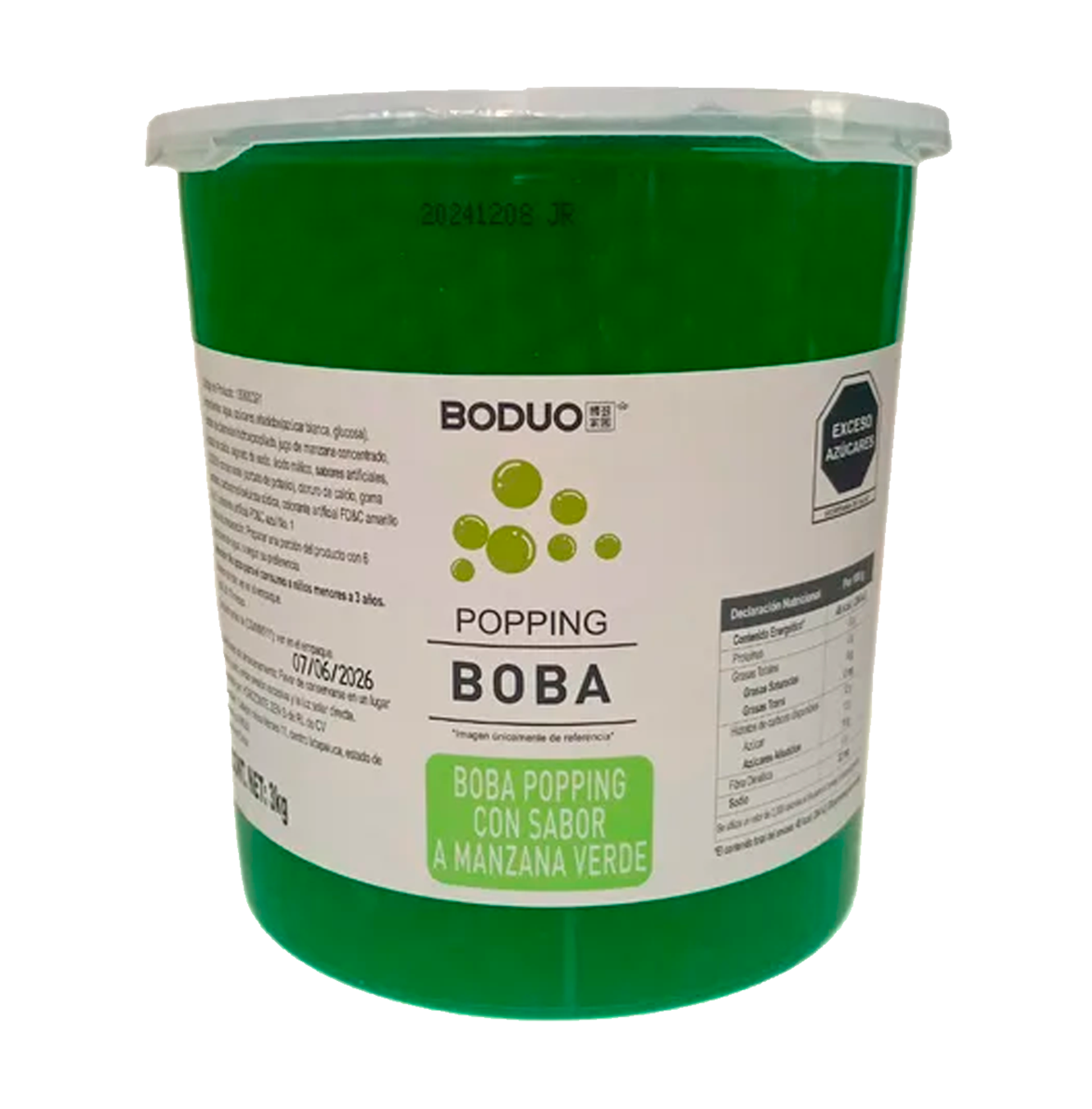 PERLAS EXPLOSIVAS MANZANA VERDE BODUO