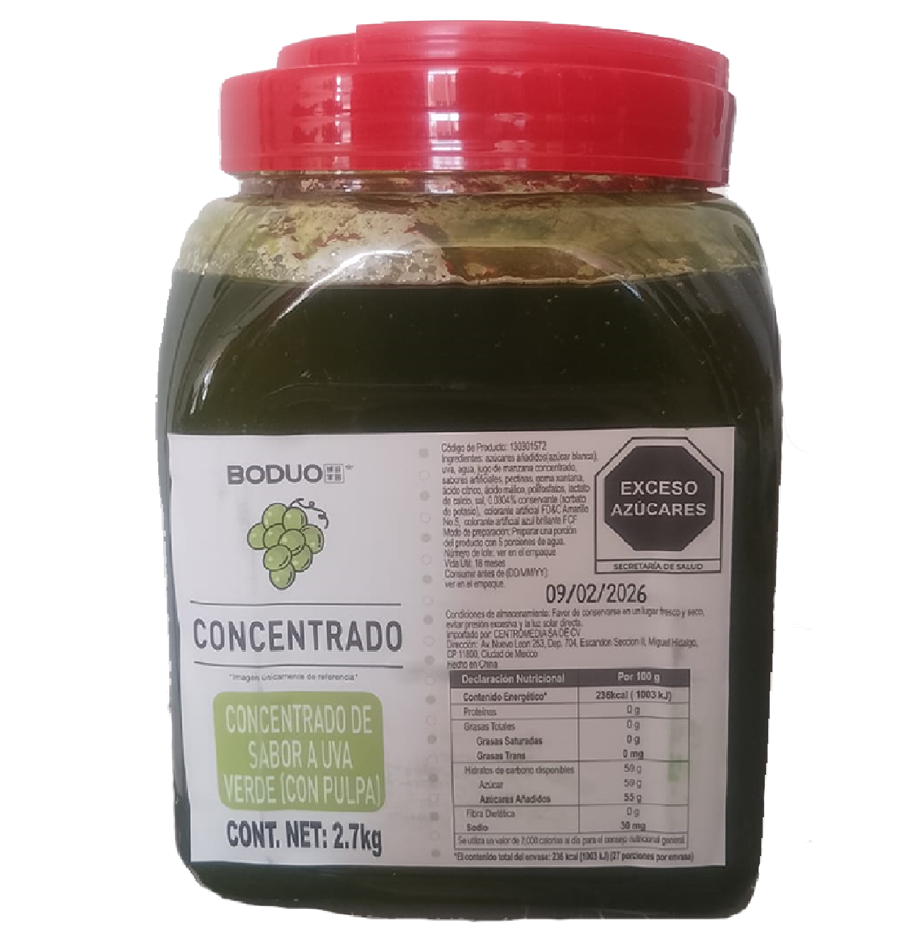 Mermelada de Uva Verde BODUO 2.7kg