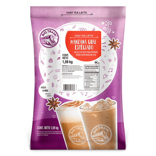 Polvo Big Train sabor Chai Manzana Especiado
